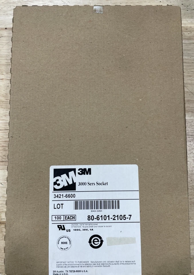 3M 3421-6600 20-Way IDC Connector Socket for Cable Mount, 3000 Series, Box/100 - Image 2 of 3