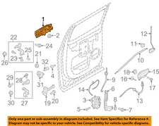 FORD OEM 17-20 F-250 Super Duty Lock Hardware-Handle, Outside JC3Z2626605DAPTM
