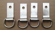 4 Saddle Concho Clip & Dee 5/8" D Ring / 1 1/2" Clip Saddle Strings Tack 