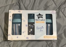 Tommee Tippee Closer To Nature Baby Bottles Rainbow Fun 3 Pack 9 Oz New