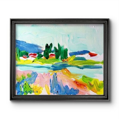 Aleph Original 8x10 Abstract Expressionist Wall Art Painting Canvas