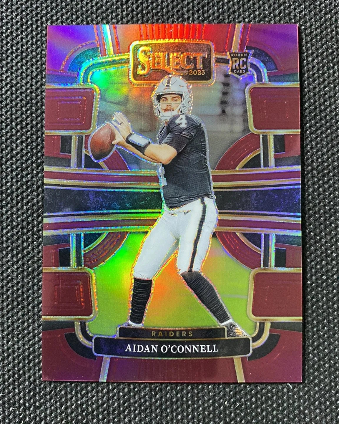 2023 Select Concourse Maroon #58 Aidan O'Connell RC Rookie 109/149 Raiders GL12