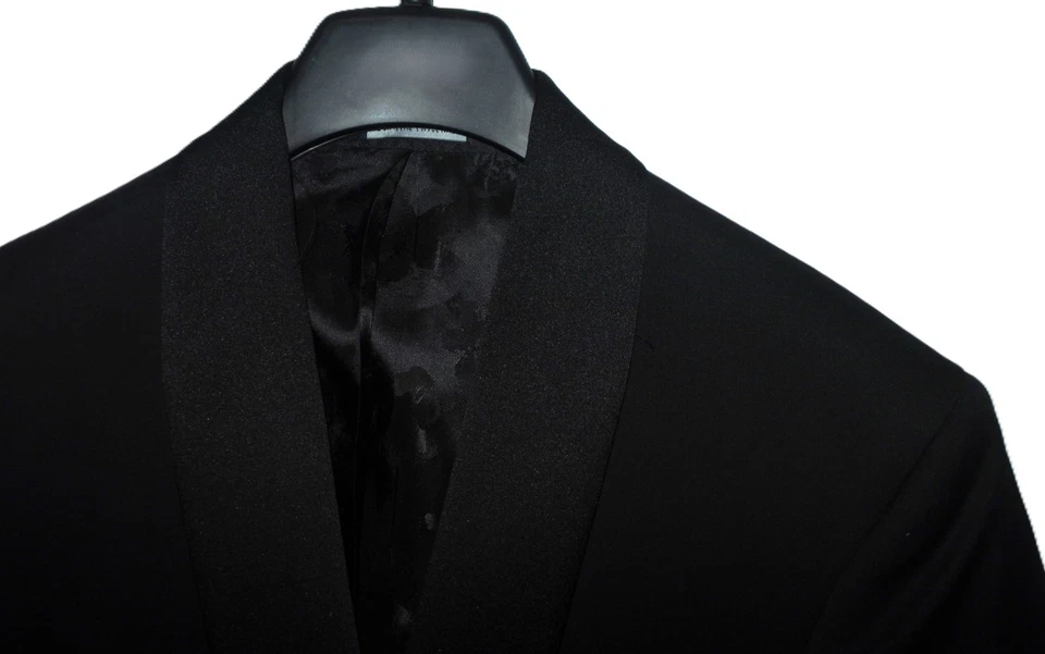 NWOT Men's 40L Ted Baker Josh Shawl Lapel Tuxedo Wool Dinner Jacket in Black - Image 4 of 4