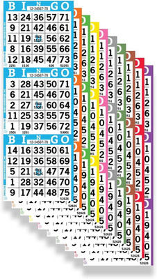 Bingo Books   3 Faces, 10 Pages Each, 100 Disposable Game Books   Bold Dauber Sh