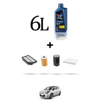 Hoffcar Set Service 4 Filter Und 6L ÖL FüR Hyundai Ix20 1.6 Crdi 85Kw Von 201