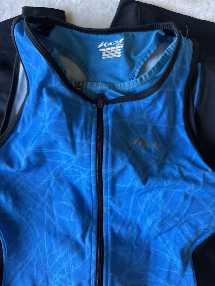 Zoot Ultra Tri Race Suit Womens L Stretch Padded One Piece Triathlon - Image 2 of 2