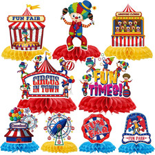 Circus Theme Party Decorations - 9PCS Carnival Theme Party Decorations Funny Clo