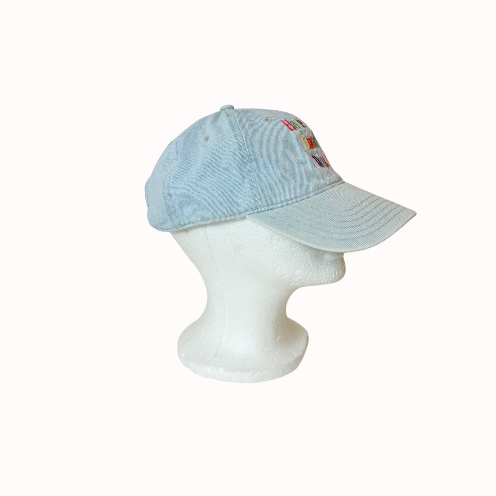 American Eagle Denim Baseball Cap Embroidery Adju… - image 7