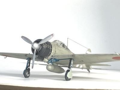 HASEGAWQA 1/48 A6M2 Zero Model 21 Pearl Harbor Zuikaku Sato Custom Built Used