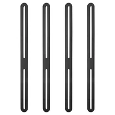 4 PCS 13.19" Black Stainless Steel Flat Mending Plates Support Bracket
