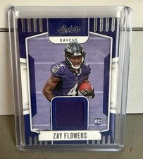 2023 Panini Absolute Rookie Materials Zay Flowers Ravens #ARM-9 Football