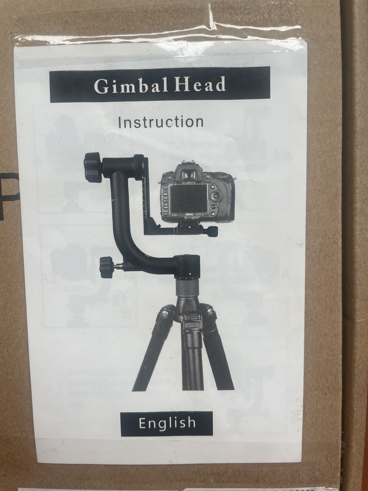 Tête pendulaire Gimbal Head en aluminium CNC haute précision pour trépied de sport