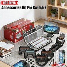 25 in 1 Accessories Kit for Nintendo Switch 2,Carrying Case,Screen Protector,k