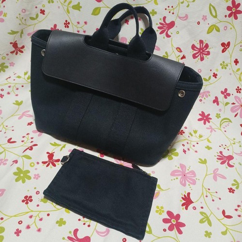 HERMES Valparaiso Tote Made in France Handbag Pouch