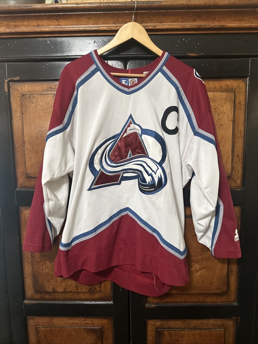 Old School Vintage Colorado Avalanche NHL JOE SAKIC Starter Jersey