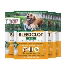 BleedClot Pet First Aid Blood Clotting Powder | The Best for All Animals to S...