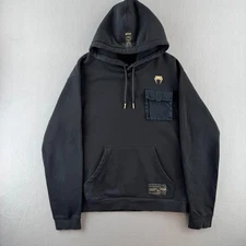 Venum Hoodie Mens XL Black Pullover Sweatshirt UFC MMA Fighting