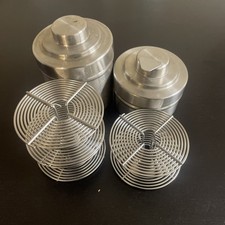 Omega/Brooks film developing tanks and reels, 2 tanks, 3-35mm reels