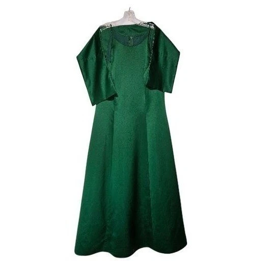 slim fit dress slacks Cowl Neck 50s Open Back Vintage Emerald Green Dress