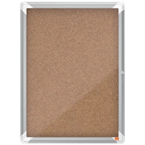 Nobo Premium Plus Cork Lockable Notice Board 4xA4 1902561