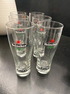 6 x Heineken Biergläser unbenutzt