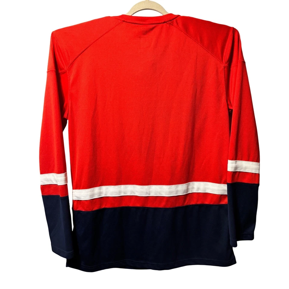 Fanatics Men's Washington Capitals NHL Hockey Jersey Red Blue Lace Up Size L - Image 3 of 4