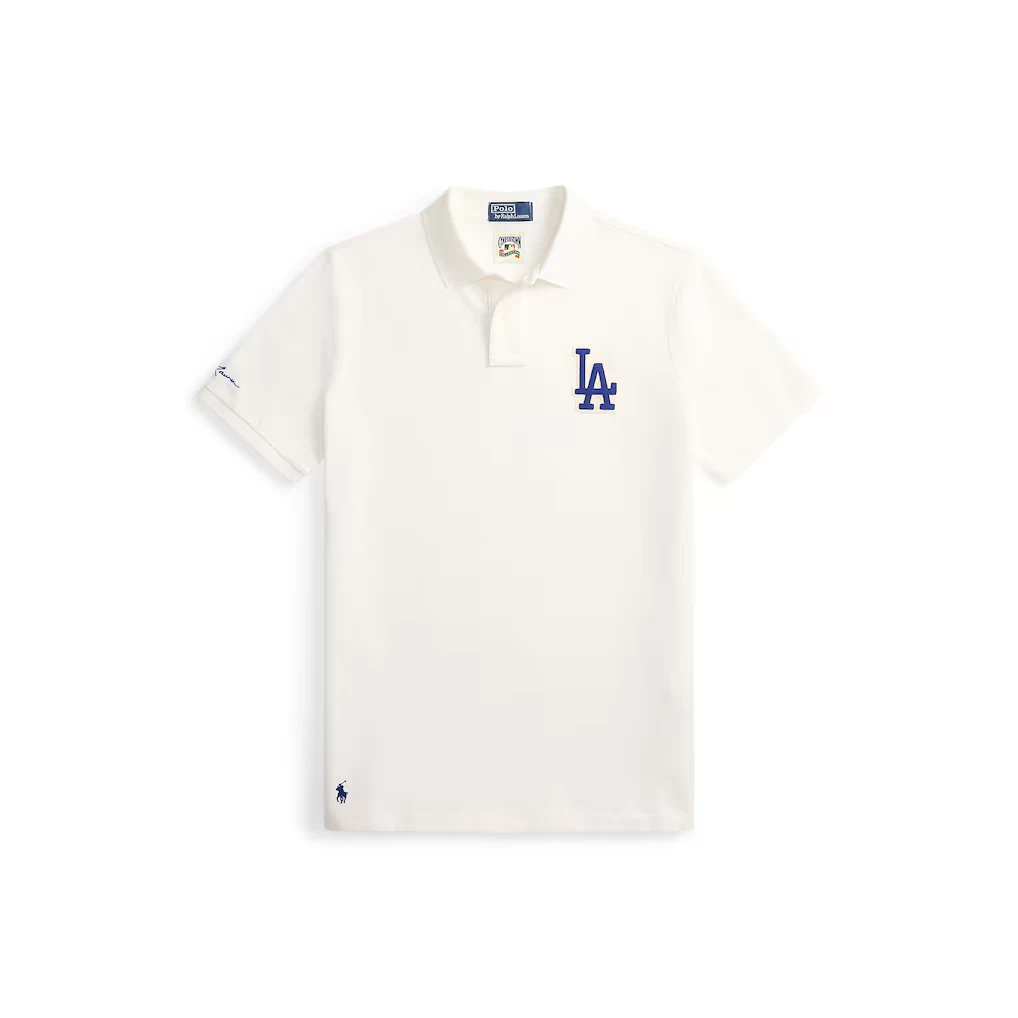 Ralph Lauren ポロシャツ ホワイト LOS ANGELES Classic Fit Los Angeles Mesh Polo Shirt