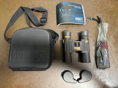Steiner Merlin 10x26 Binoculars Fast Close Focus Black with Case & Strap