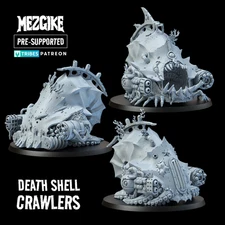 Set Of 3 Death Shell Crawlers
