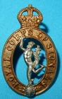 WW2 ROYAL CORPS OF SIGNALS REGIMENT BRITISH MILITARY COLLAR BADGE WORLD WAR II