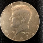 1967-P Kennedy Half Dollar 40% Silver Coin 50c Philadelphia Mint Circulated