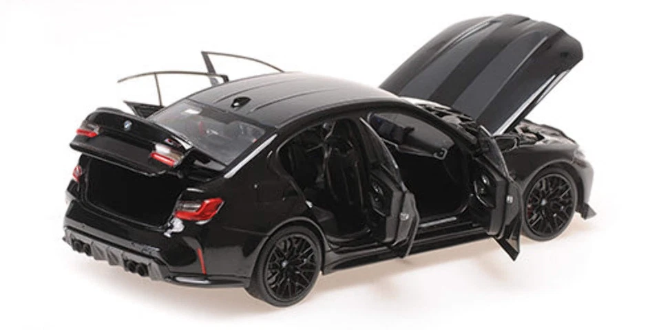 Minichamps 2023 BMW M3 CS (G80) Black Metallic 1:18 110023502 - Image 2 of 4