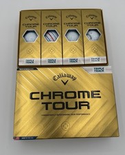 Callaway Chrome Tour Triple Pack Golf Balls 1 Dozen 4 Sleeves NEW