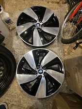 BMW i3 2x19" GENUINE STYLE 429 GLOSS BLACK DIAMOND CUT ALLOY FRONT WHEELS