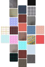 Assorted Flannel Fabric - 1 lb Scrap Bundle