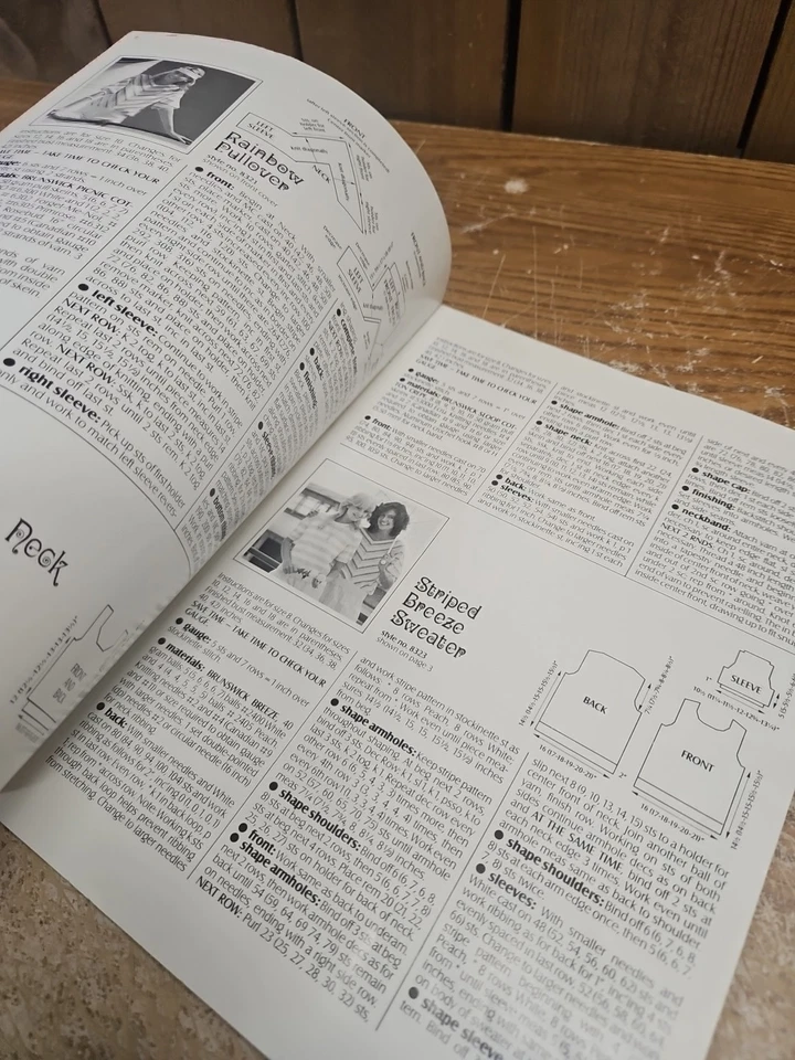 Vintage 1983 Brunswick Cotton Coolers Sweaters to Knit Booklet Brunswick Vol 832 - Image 4 of 4