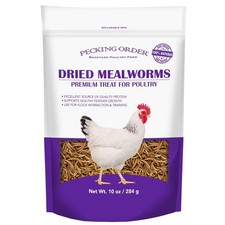 Dried Mealworms for Chickens Backyard Chicken Feed and Treats 10 oz