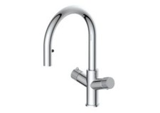 KoGE 4-in-1 Swan Pull Out Spout Hot Water Tap - Instant Filtered Boiling Water