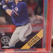Topps 2023 Chrome 1988 Josh Jung #88BC-15 Rookie Texas Rangers MLB Baseball Card