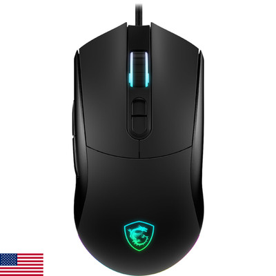 msi Forge GM320 Gaming Mouse, 12800 DPI, 20M+ Clicks Micro Switch, Optical Senso