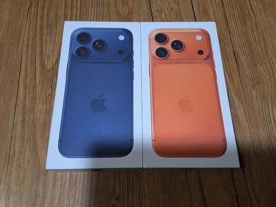 2x Apple iPhone 17 Pro 256GB Deep Blue & Cosmic Orange BOXES ONLY Genuine OEM