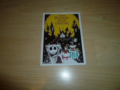 Cinema Filmkarte - Nightmare before Christmas - Tim Burton - Filmplakatkarte