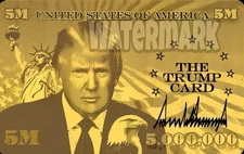 Trump Gold Card Debit Credit Card Skin New Vinyl Sticker Personalize