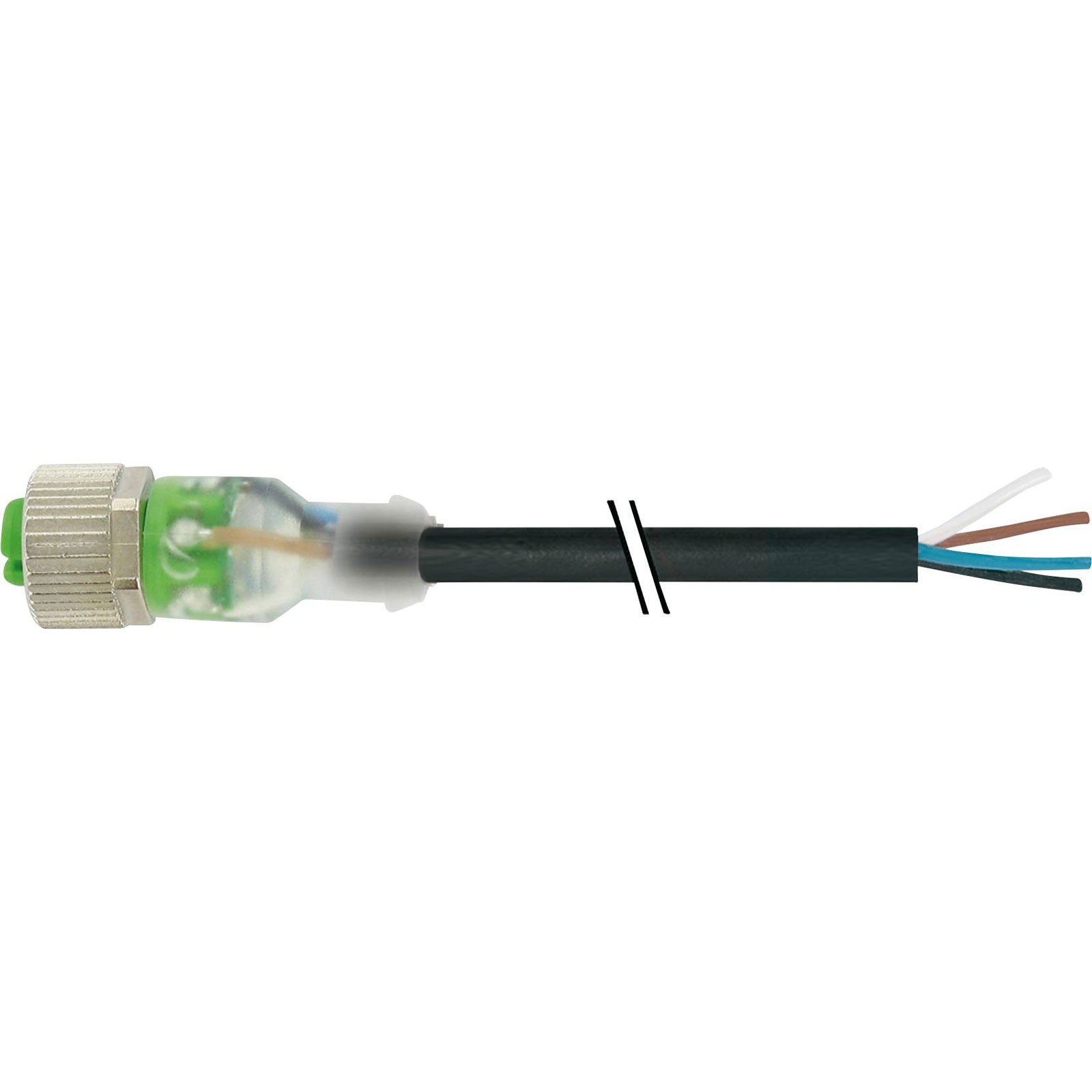 Murrelektronik M12 Sensor Connector 5m 4-Pin Straight