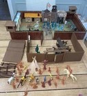 VTG MARX 1968 Carry-All Action FORT APACHE Play Set 4685 w/many Extras, READ
