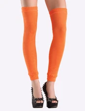 Orange Thigh High Leg Warmers