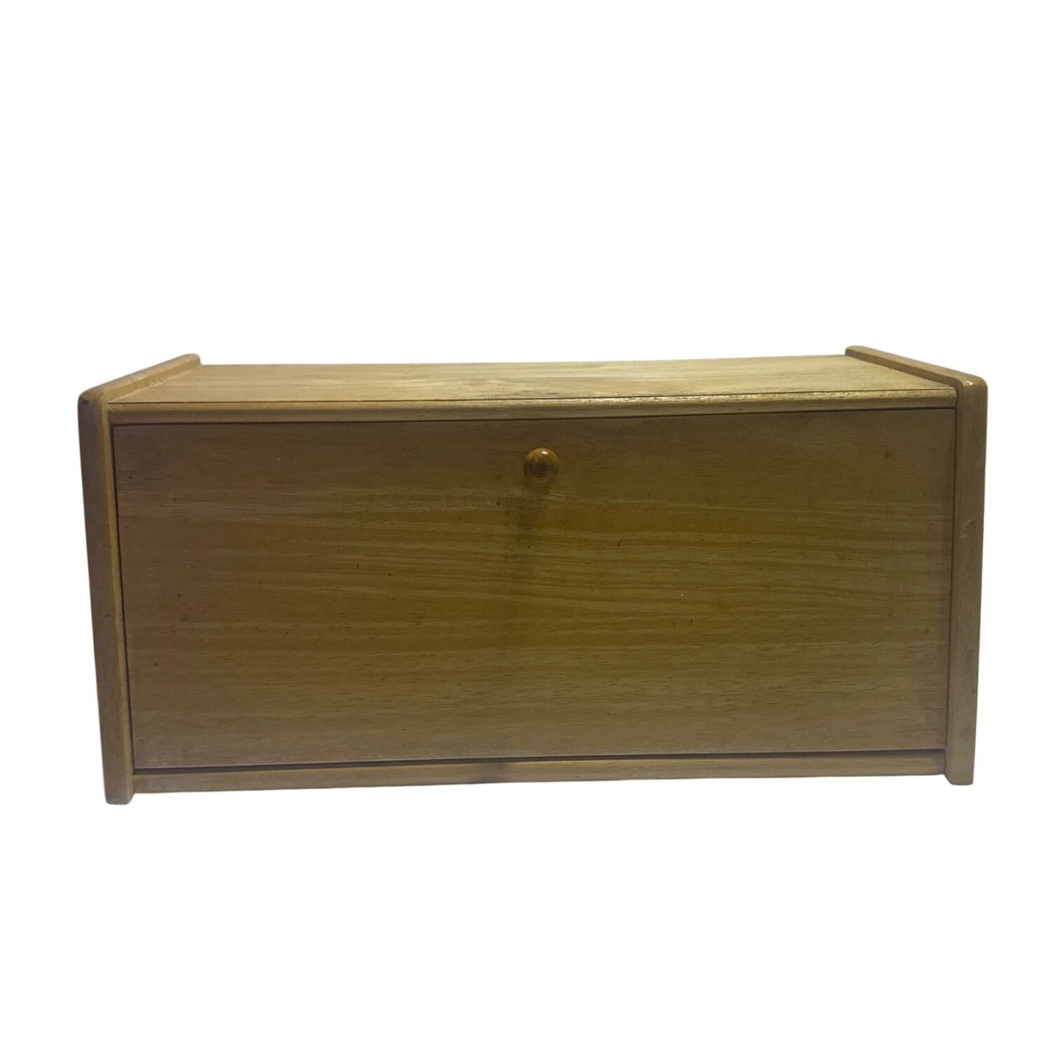 Wooden Bread Box With Drop-Down Door Natural Finish 16.25x8x7.5 Storage
Opens in a new window or tab