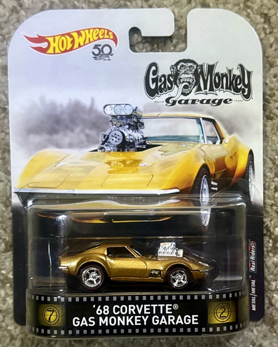Hot Wheels premium 68 Corvette Gas Monkey Garage 50th anniversary