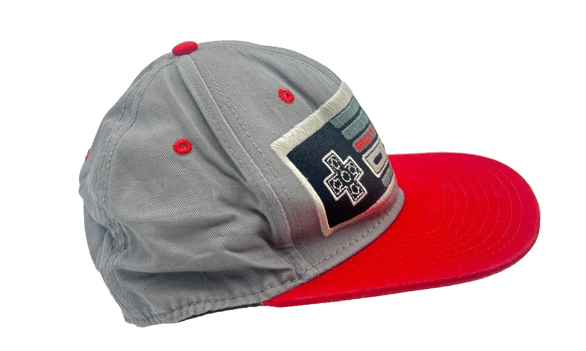 Nintendo NES Controller Snapback Hat Gray Red Cap… - image 2