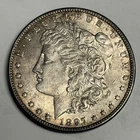AU 1897-P Morgan Silver Dollar (all original), Almost UNCIRCULATED